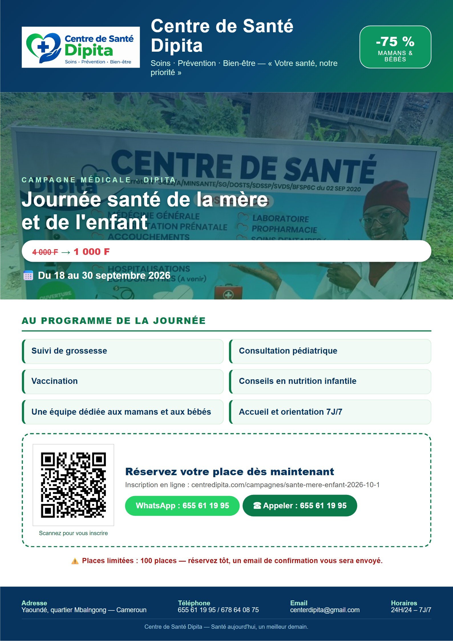 Affiche Journée santé de la mère et de l'enfant